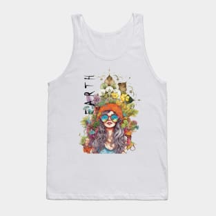 Hippie girl earth element Tank Top